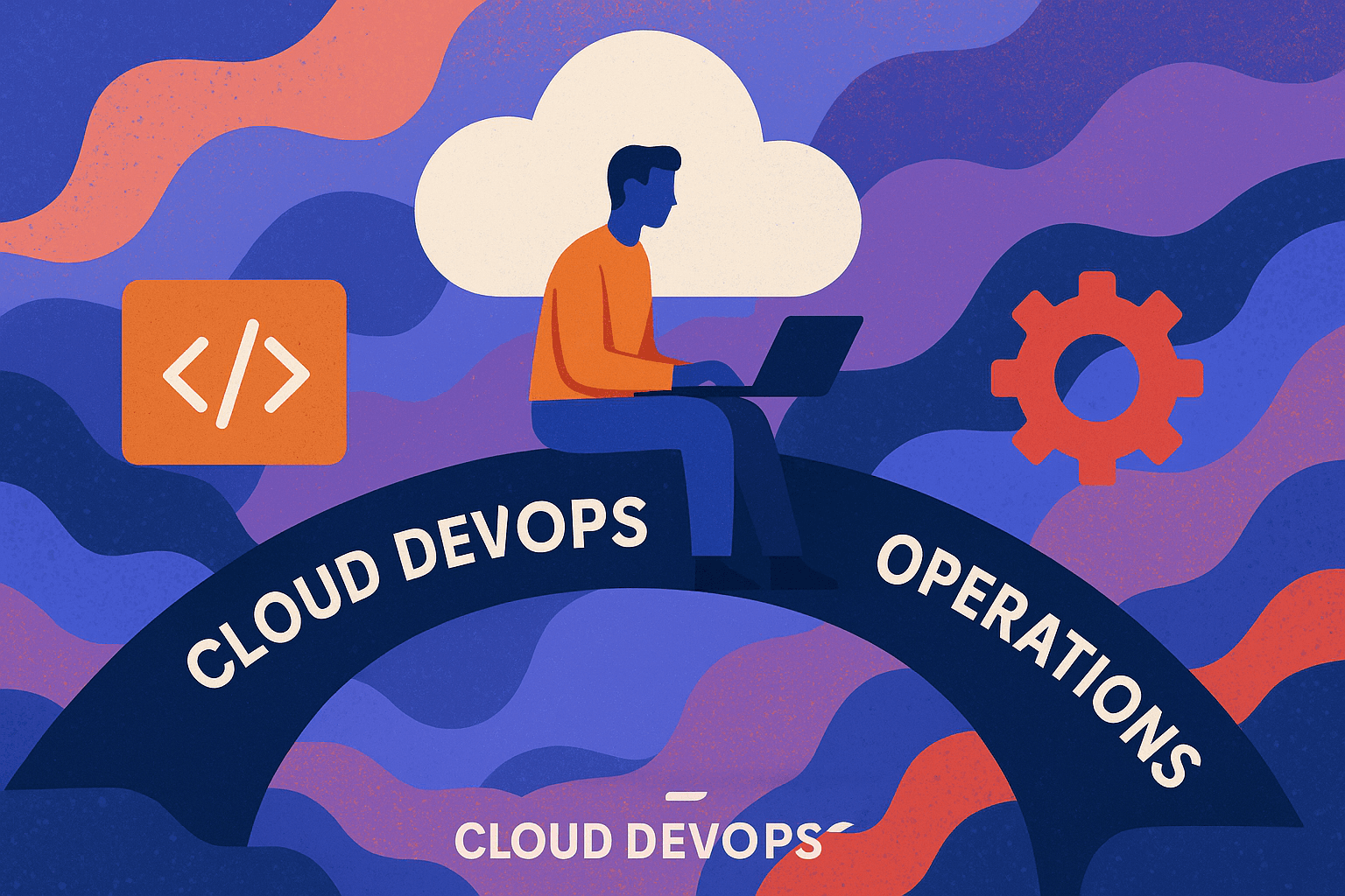 Career progression infographic for Cloud DevOps Engineers, highlighting skills, tools, and global salary trends in 2025.
