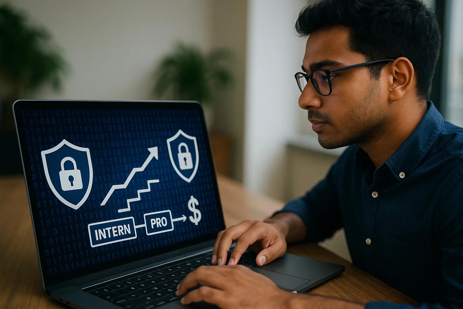 cybersecurity internship salary