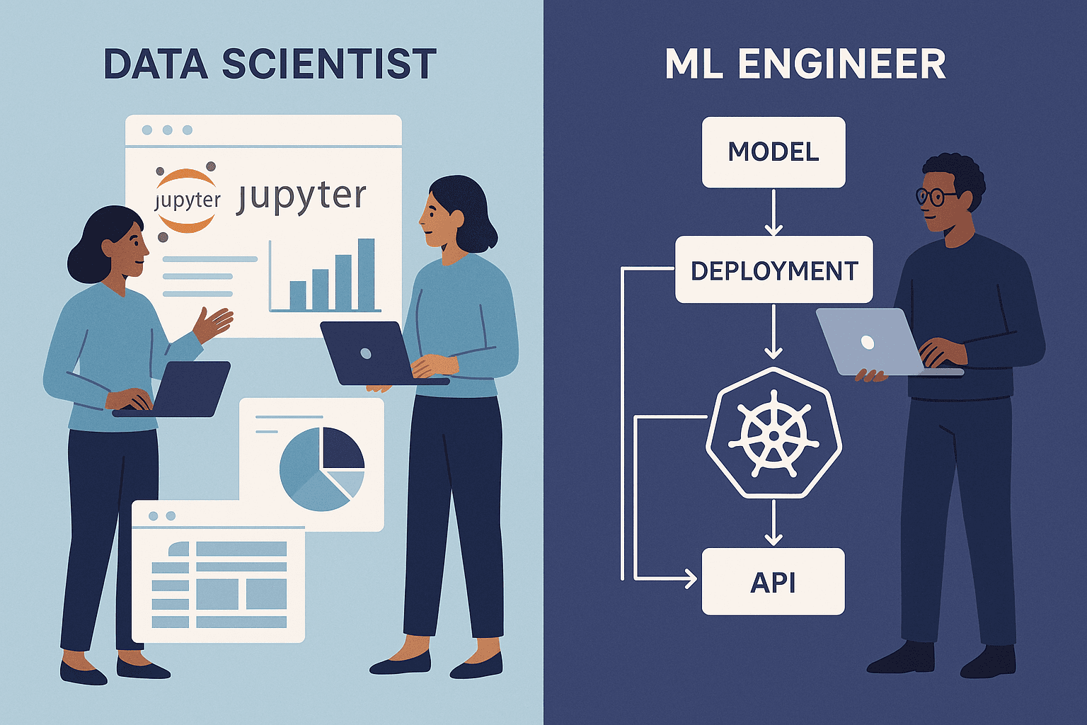 data scientist vs machine learning engineer