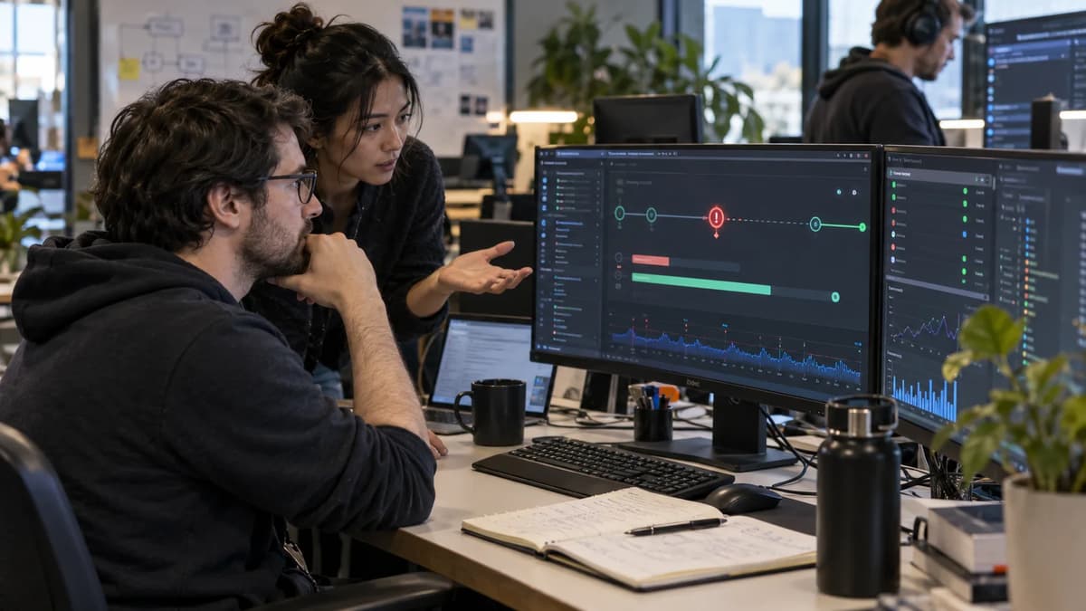 Python developers reviewing asyncio.wait_for cancellation and cleanup behavior on a desktop monitor.