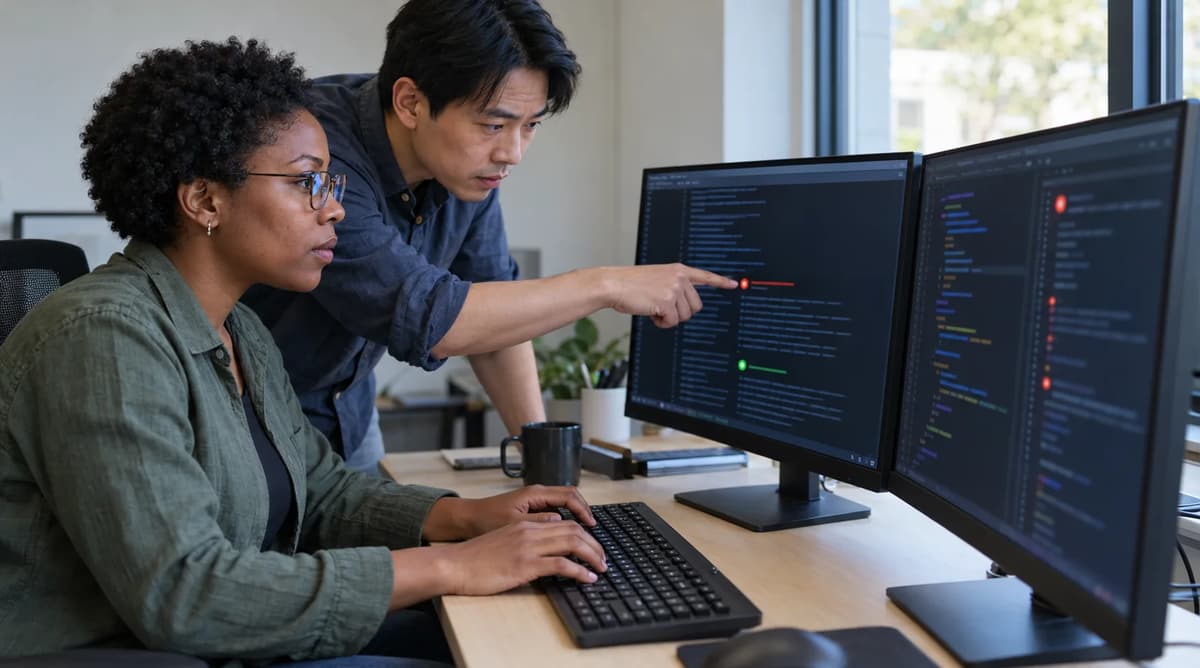 Two DevOps engineers debugging a Bash release script that hides a failed command substitution.