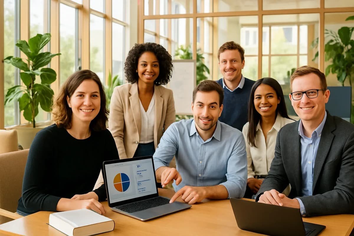 A cloud engineer collaborates on a Google Cloud project using a laptop.