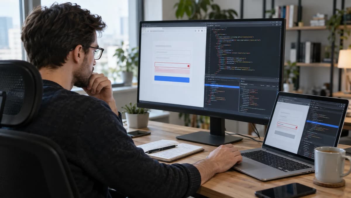 Frontend developer testing HTML minlength validation for programmatically set form values