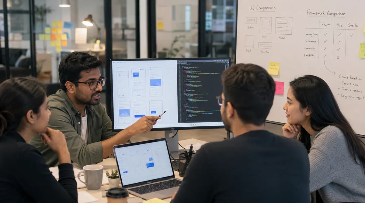 React vs Vue vs Angular framework comparison using the Framework Fit Matrix