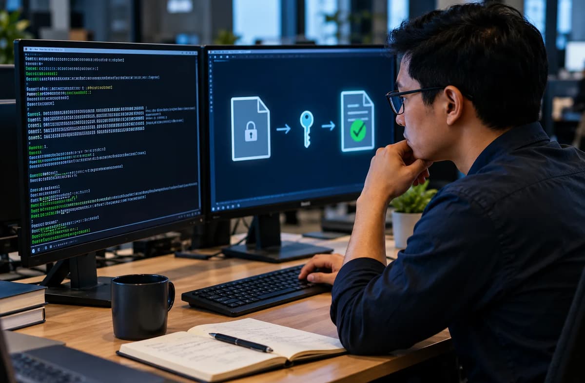 Application security engineer validating OpenSSL AES-CBC decrypted plaintext before downstream release