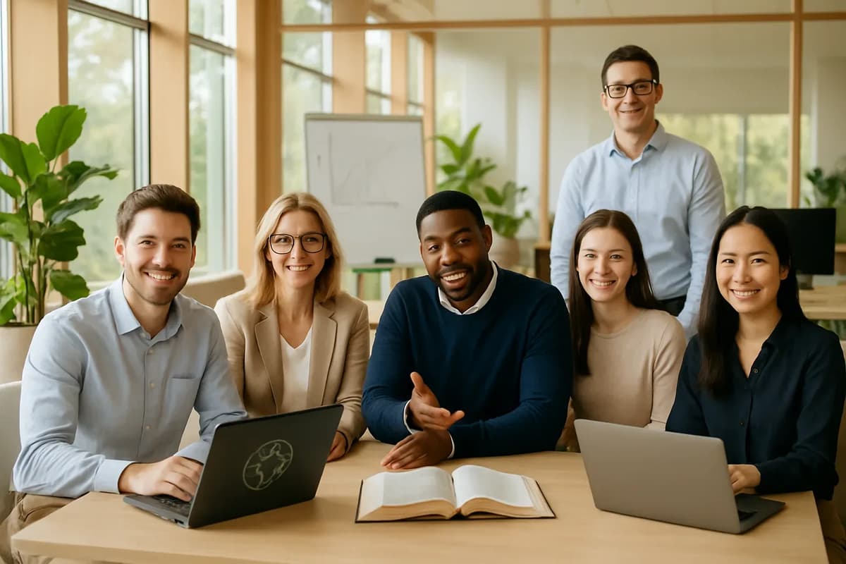 A professional reviewing job listings on a laptop.