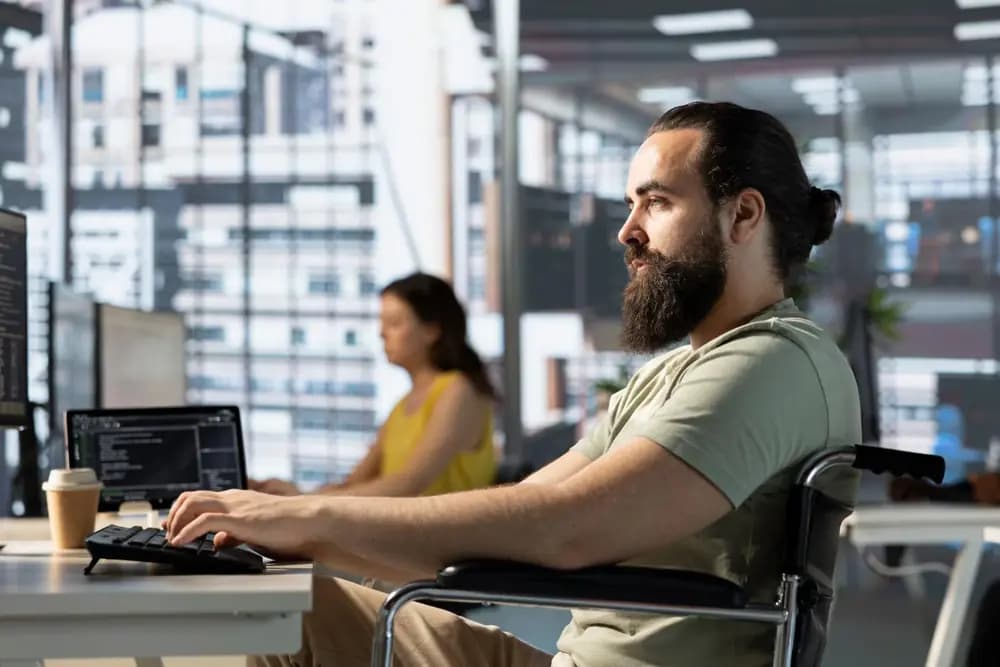 Cloud engineers collaborating on AWS, Azure, Kubernetes, and Terraform deployment planning in a modern office in 2026