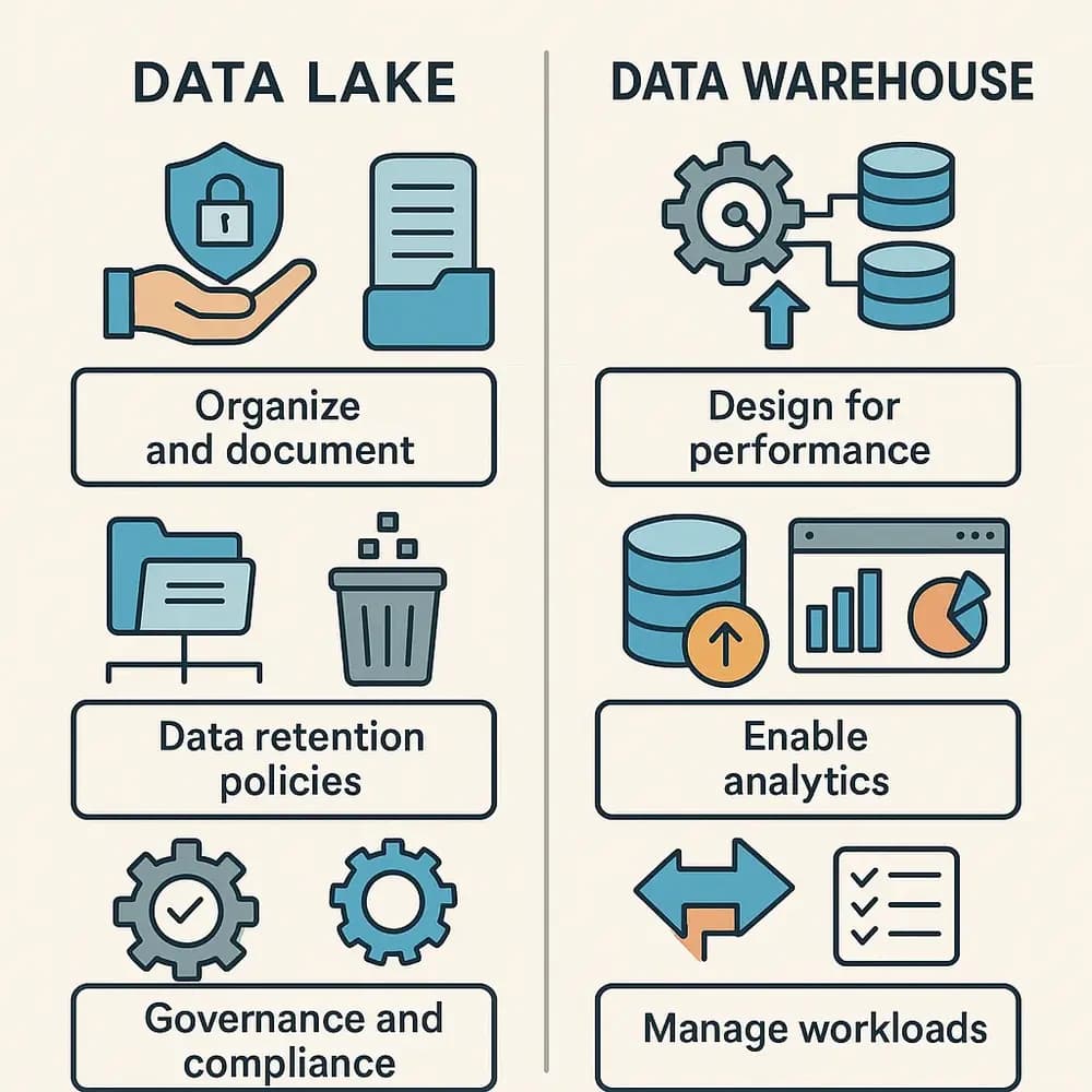 Best Practices for Data Lake and Data Warehouse Management
