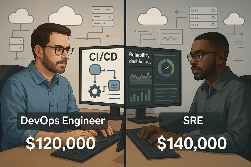 devops vs sre salary
