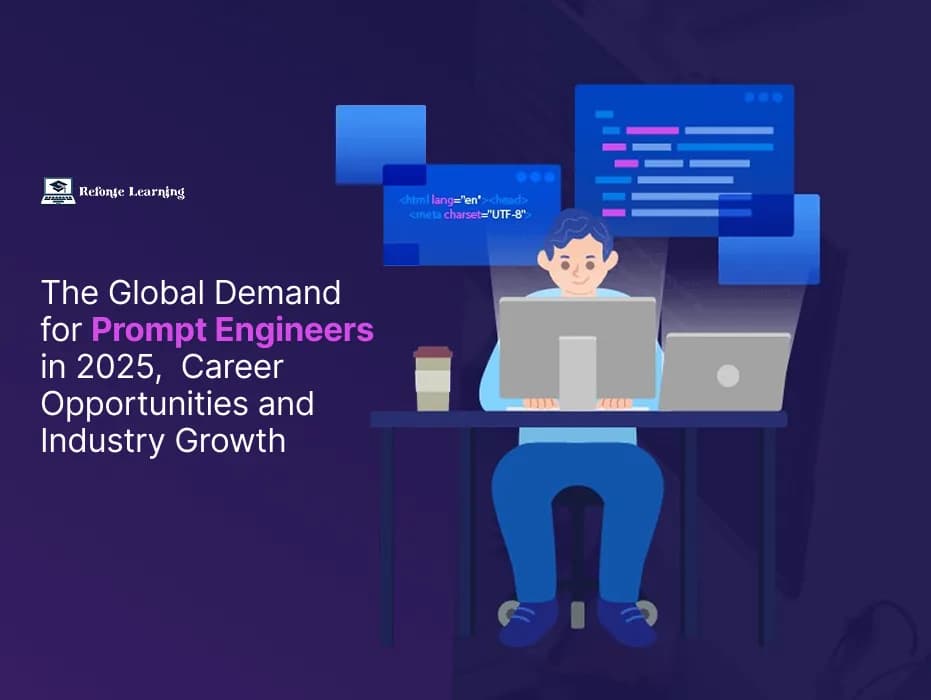 A graph showcasing the rising demand and salaries of prompt engineers globally in 2025, highlighting career growth opportunities in AI.